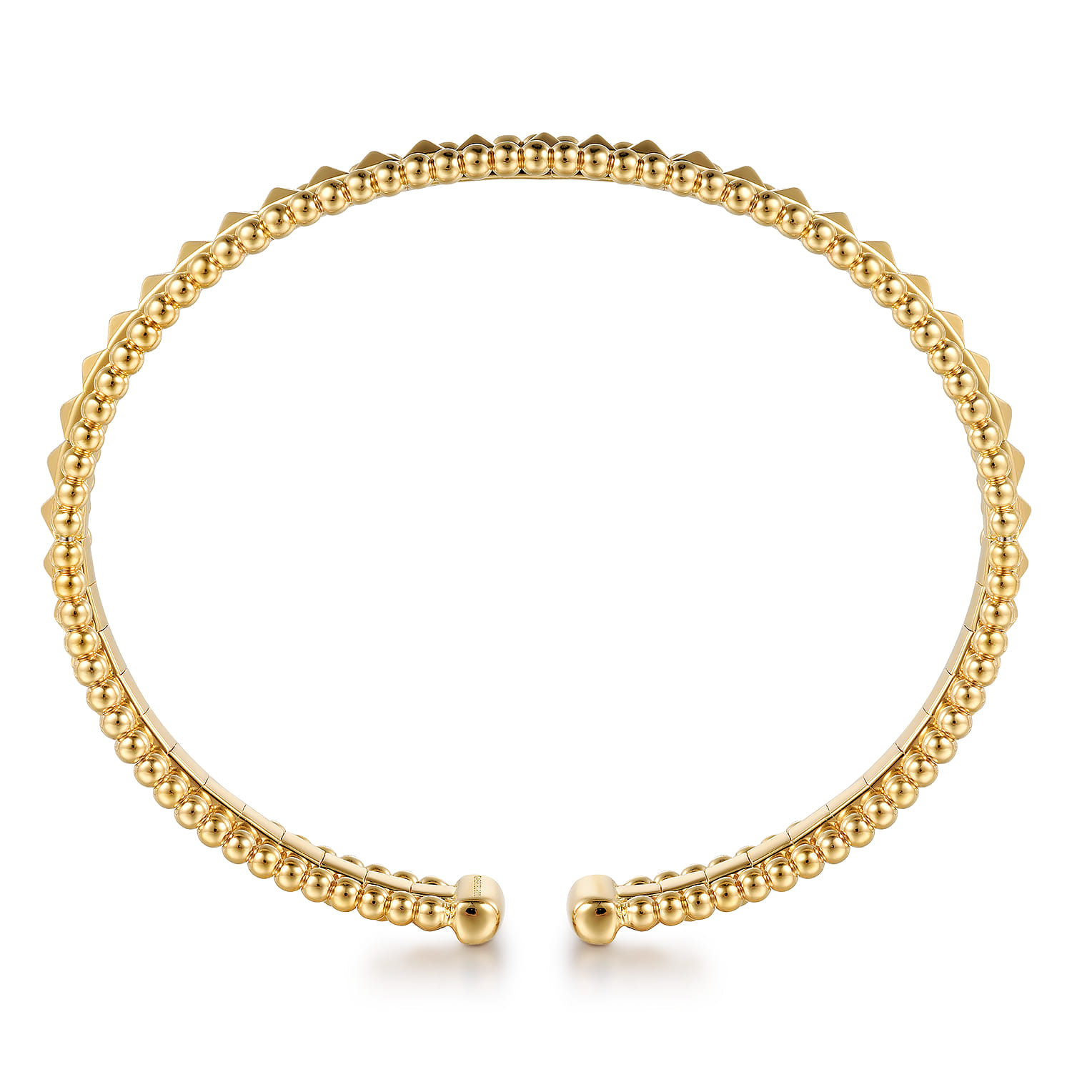 14K Yellow Gold Bujukan Pyramid Bangle - Shot 3