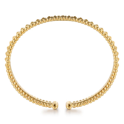 14K Yellow Gold Bujukan Pyramid Bangle