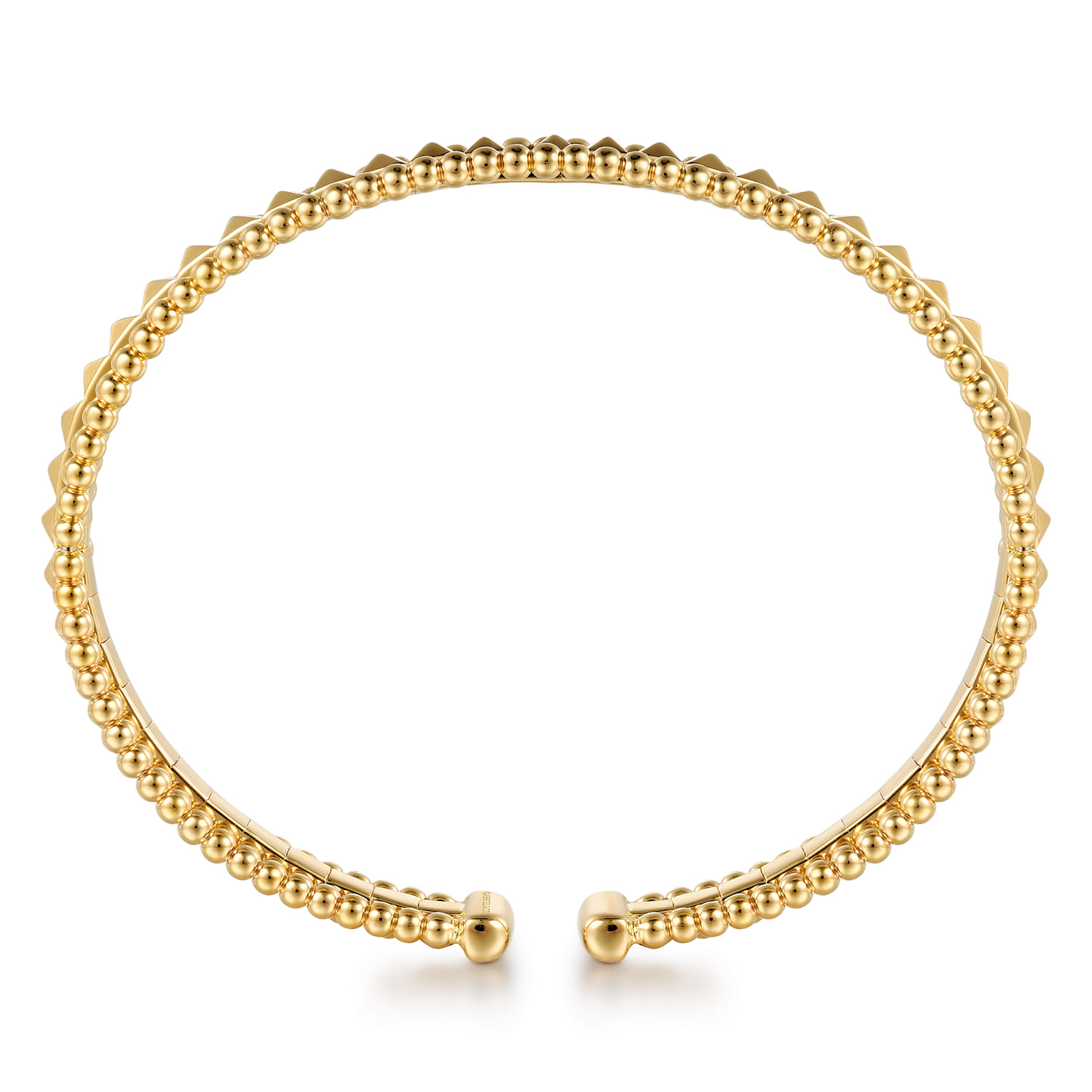 14K Yellow Gold Bujukan Pyramid Bangle - Shot 3