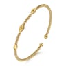 14K Yellow Gold Bujukan Pyramid Stations Bangle
