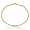 14K Yellow Gold Bujukan Pyramid Stations Bangle