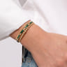 14K Yellow Gold Bujukan Pyramid Stations Bangle