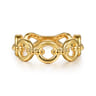 14K Yellow Gold Bujukan Round Link Bold Stackable