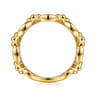 14K Yellow Gold Bujukan Round Link Bold Stackable