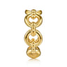 14K Yellow Gold Bujukan Round Link Bold Stackable