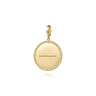 14K Yellow Gold Bujukan Round Starburst Medallion Pendant With Detachable Bail