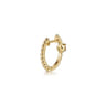 14K Yellow Gold Bujukan Ruby 15mm Huggie Earrings