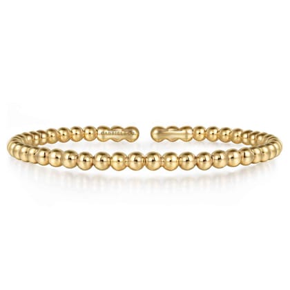 14K Yellow Gold Bujukan Split Bangle Bracelet