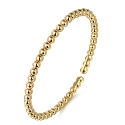 14K Yellow Gold Bujukan Split Bangle Bracelet