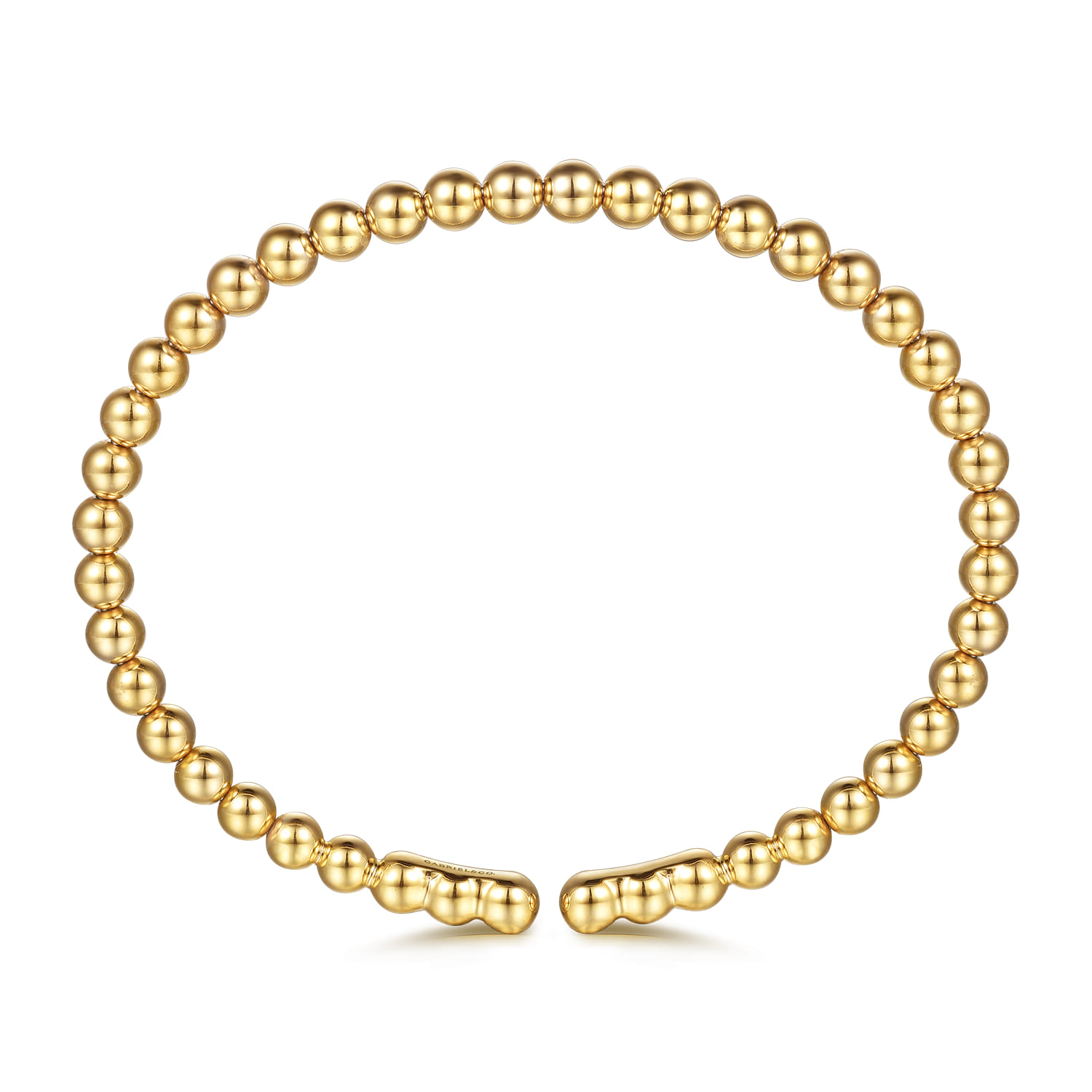 14K Yellow Gold Bujukan Split Bangle Bracelet - Shot 3