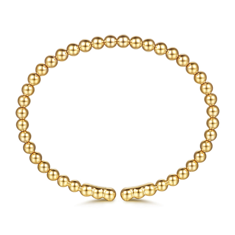 14K Yellow Gold Bujukan Split Bangle Bracelet - Shot 3