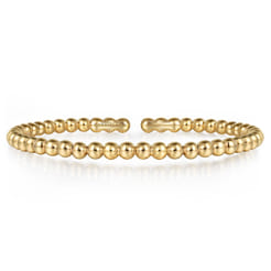 14K Yellow Gold Bujukan Split Bangle Bracelet