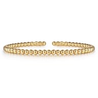 14K Yellow Gold Bujukan Split Bangle Bracelet