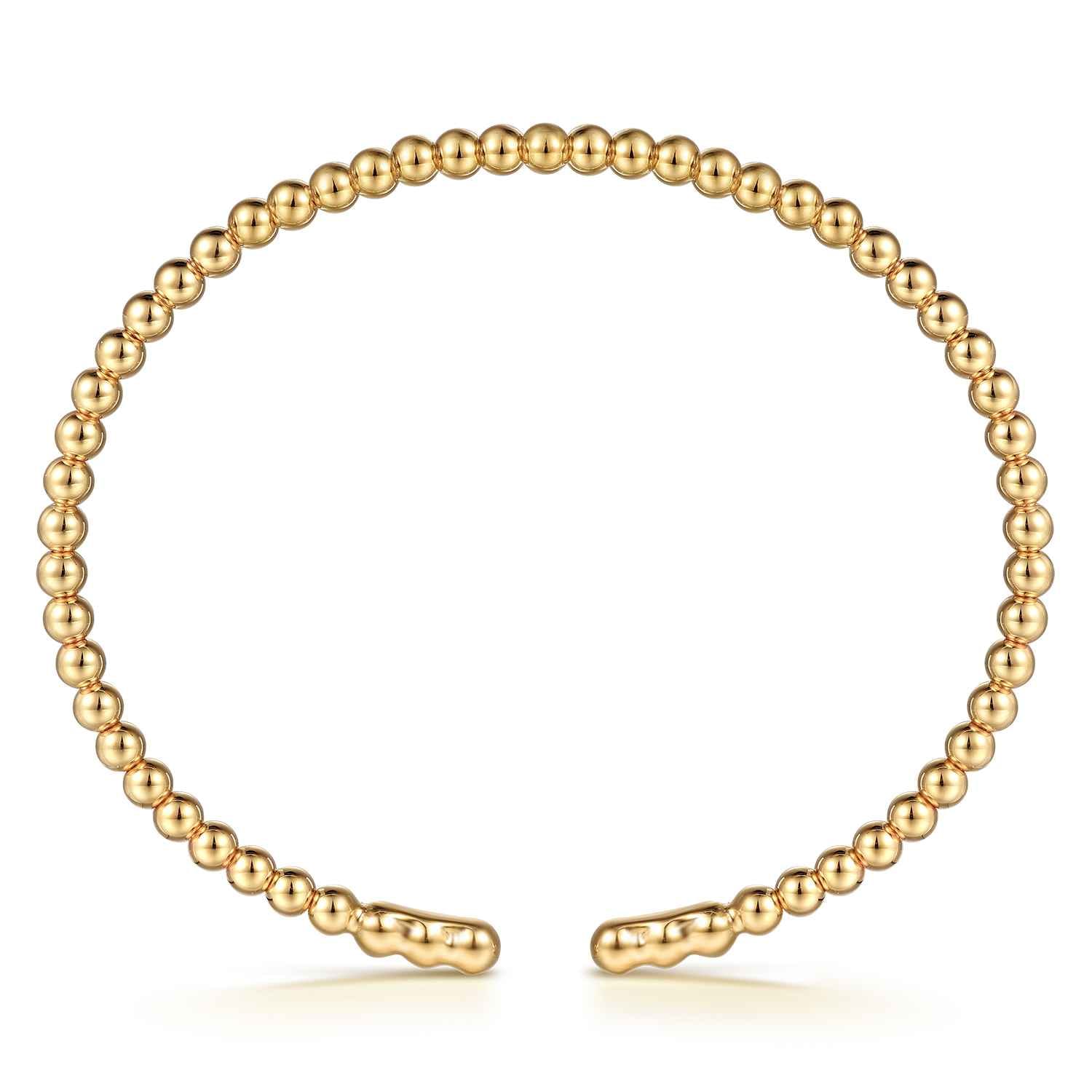 14K Yellow Gold Bujukan Split Bangle Bracelet - Shot 3