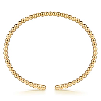 14K Yellow Gold Bujukan Split Bangle Bracelet