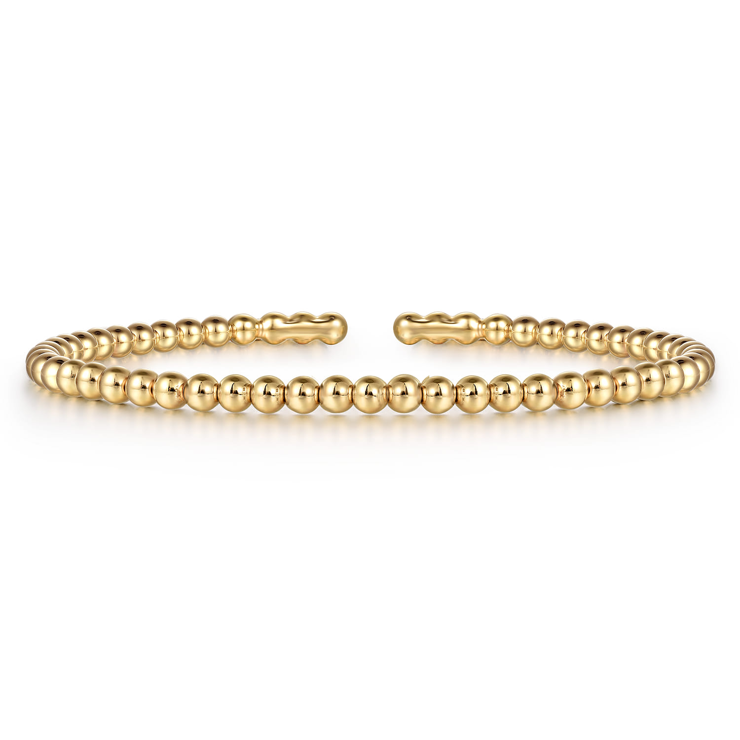 14K Yellow Gold Bujukan Split Bangle Bracelet - Shot 1