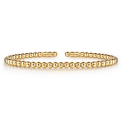 14K Yellow Gold Bujukan Split Bangle Bracelet