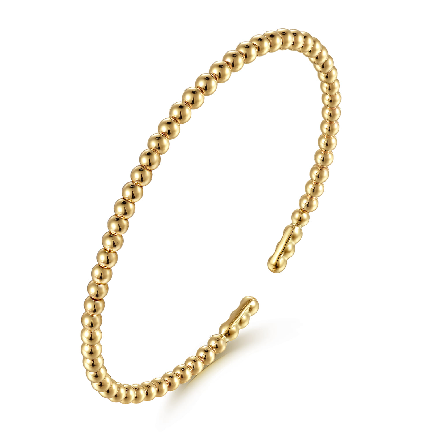 14K Yellow Gold Bujukan Split Bangle Bracelet - Shot 2