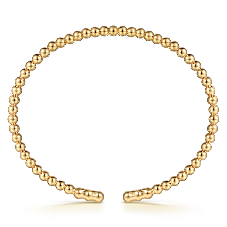 14K Yellow Gold Bujukan Split Bangle Bracelet - Shot 3