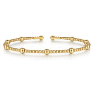 14K Yellow Gold Bujukan Split Bangle