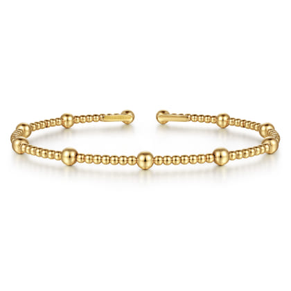 14K Yellow Gold Bujukan Split Bangle