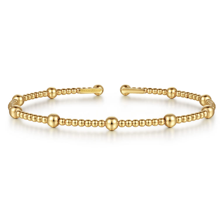 14K Yellow Gold Bujukan Split Bangle - Shot 1