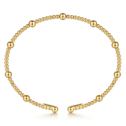 14K Yellow Gold Bujukan Split Bangle