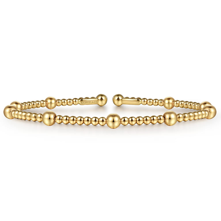 14K Yellow Gold Bujukan Split Bangle - Shot 1