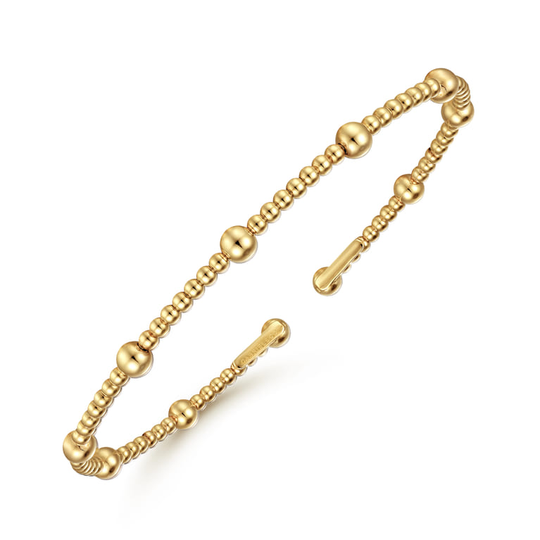 14K Yellow Gold Bujukan Split Bangle - Shot 2