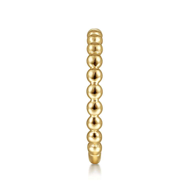 14K Yellow Gold Bujukan Stackable Ring - Shot 4