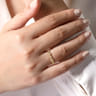 14K Yellow Gold Bujukan Station Delicate Stackable Ring