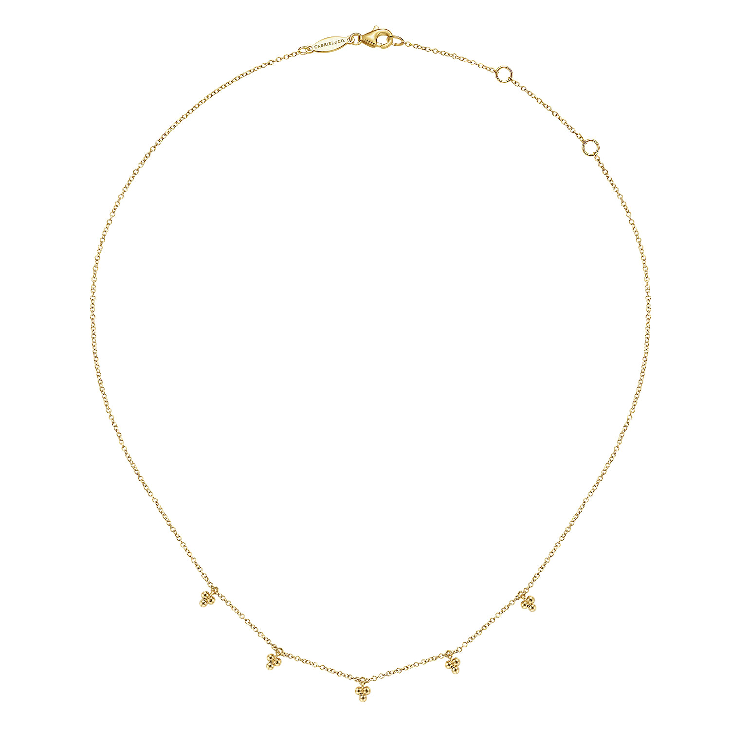 14K Yellow Gold Bujukan Station Droplet Necklace