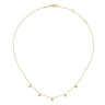 14K Yellow Gold Bujukan Station Droplet Necklace