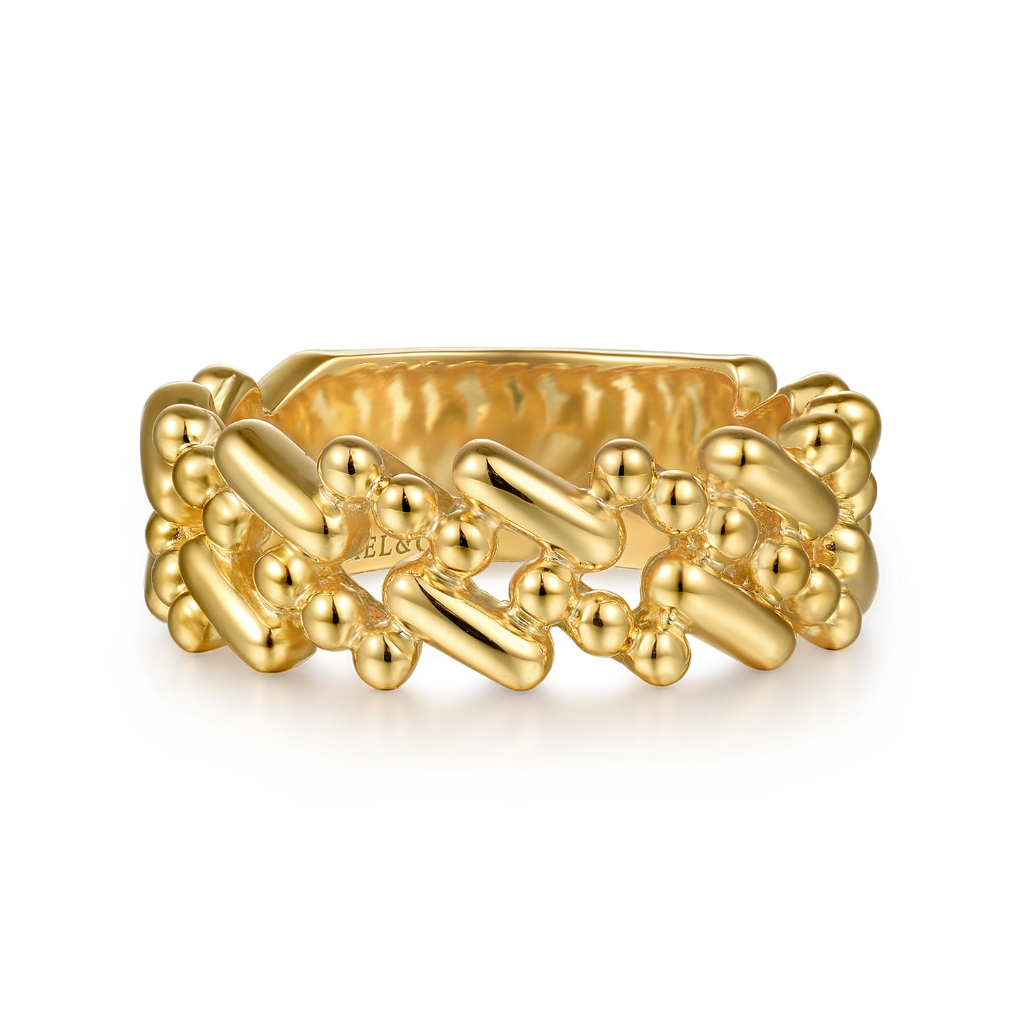 14K Yellow Gold Bujukan Station Stackable - Shot 1