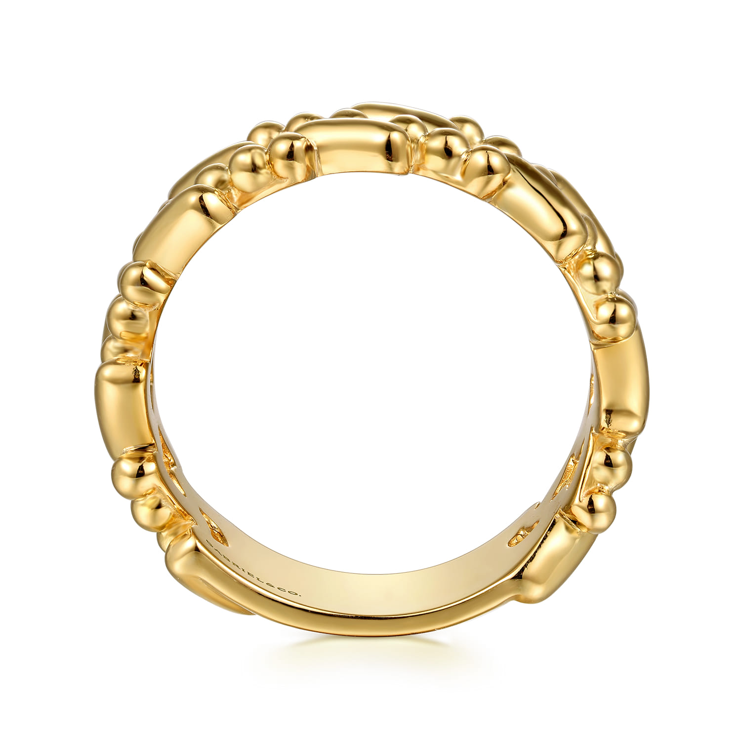 14K Yellow Gold Bujukan Station Stackable - Shot 2