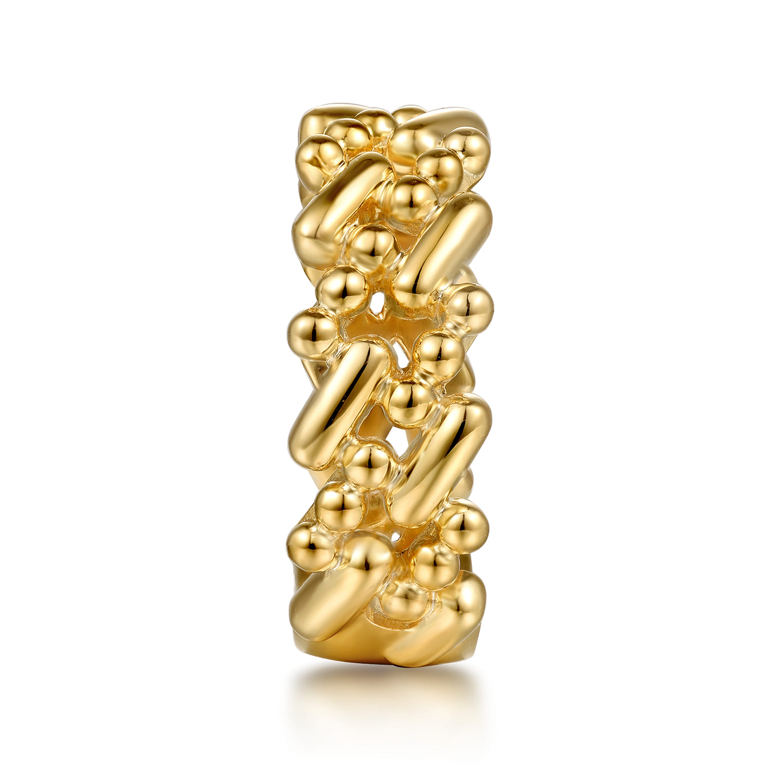 14K Yellow Gold Bujukan Station Stackable - Shot 4