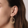 14K Yellow Gold Bujukan Tassle Drop Earrings
