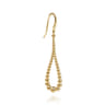 14K Yellow Gold Bujukan Teardrop Earrings