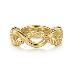 14K Yellow Gold Bujukan Twisted Ring