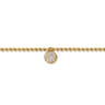 14K Yellow Gold Bujukan WS Pave Charm Bracelet