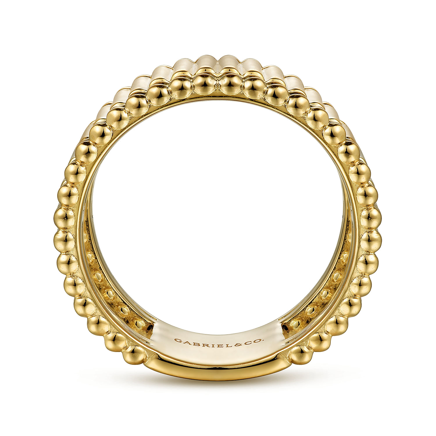 14K Yellow Gold Bujukan Wide Band Ring