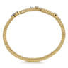 14K Yellow Gold Bujukan Wrap Diamond Bangle - 0.75 ct