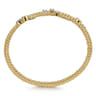 14K Yellow Gold Bujukan Wrap Diamond Bangle - 0.7 ct