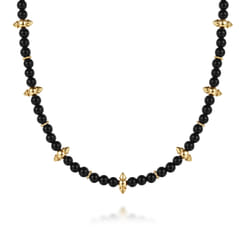 14K-Yellow-Gold-Bujukan-and-Black-Onyx-Spike-Station-Bead-Necklace1