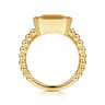 14K Yellow Gold Bujukan and Citrine Stackable Ring