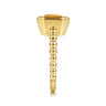 14K Yellow Gold Bujukan and Citrine Stackable Ring