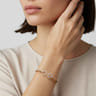 14K Yellow Gold Bujukan and Diamond Circle Open Bangle Bracelet - 0.5 ct
