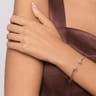 14K Yellow Gold Bujukan and Diamond Starburst Open Bangle Bracelet - 0.3 ct