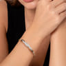 14K Yellow Gold Bujukan and Diamond Twist Split Bangle Bracelet - 0.4 ct