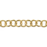 14K Yellow Gold Bujukan and Hollow Tube Link Chain Bracelet